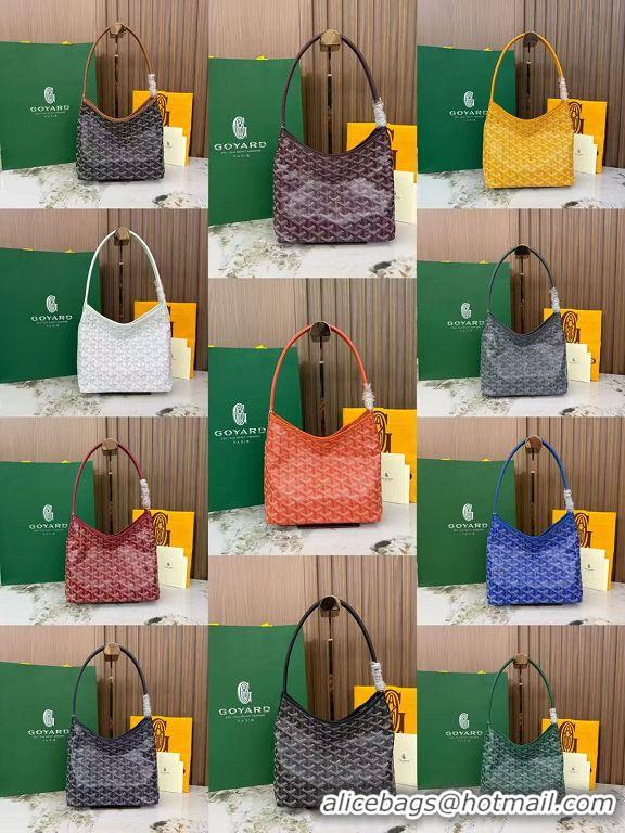 Top Grade Goyard Boheme Mini Hobo Bag G4592 Dark Grey