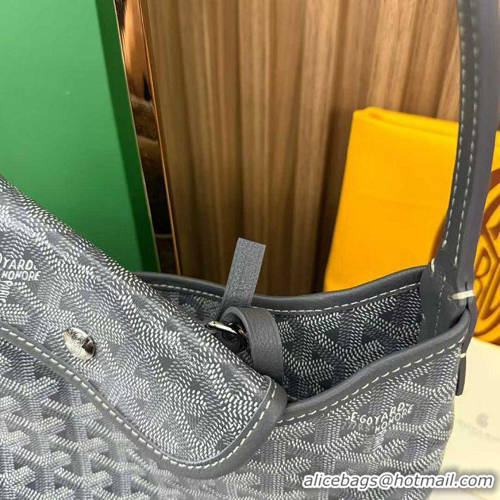 Top Grade Goyard Boheme Mini Hobo Bag G4592 Dark Grey