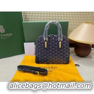 Top Grade Discount Goyard Vendome Top Handle Bag 2390 Navy Blue