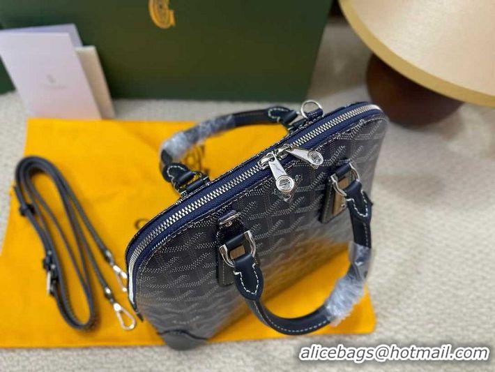 Top Grade Discount Goyard Vendome Top Handle Bag 2390 Navy Blue