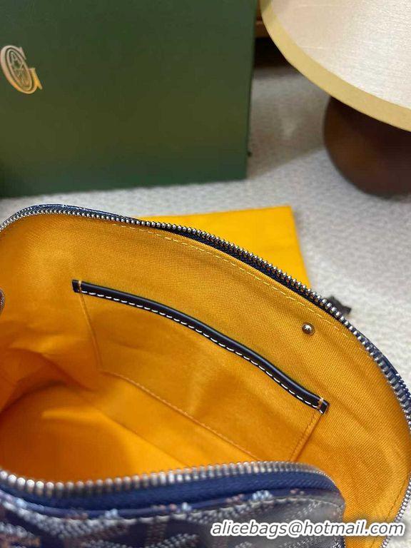 Top Grade Discount Goyard Vendome Top Handle Bag 2390 Navy Blue