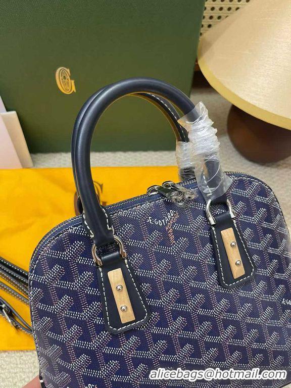 Top Grade Discount Goyard Vendome Top Handle Bag 2390 Navy Blue