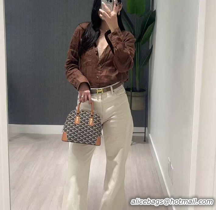 Promotional Goyard Vendome Top Handle Bag 2390 Black And Tan