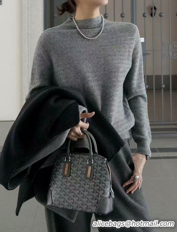 Luxury Discount Goyard Vendome Top Handle Bag 2390 Dark Grey