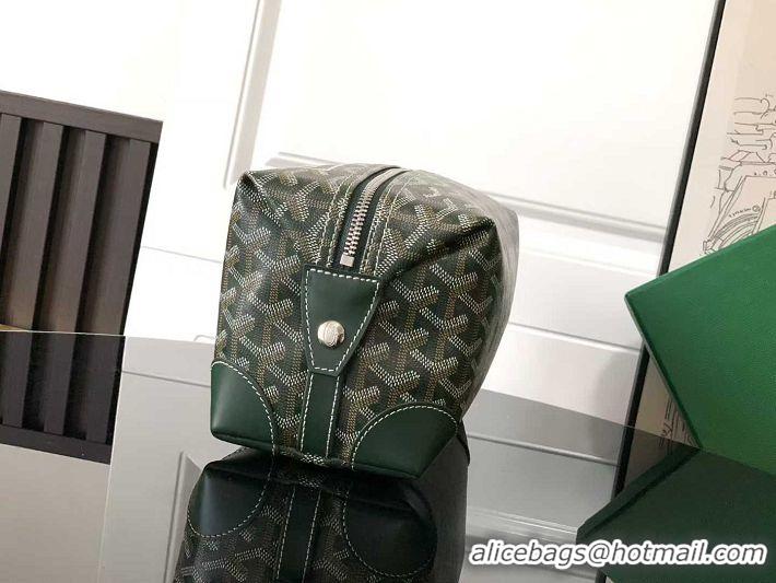 Grade Promotional Goyard Boeing 25 Travel Toilet Bag G8741 Dark Green