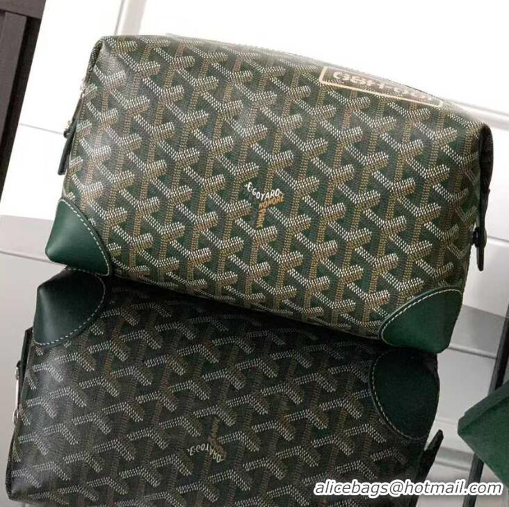 Grade Promotional Goyard Boeing 25 Travel Toilet Bag G8741 Dark Green