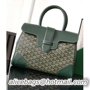 Super Quality New Fashion Goyard Saigon Tote Bag GY11011 Dark Green