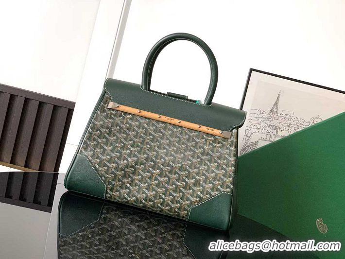 Super Quality New Fashion Goyard Saigon Tote Bag GY11011 Dark Green