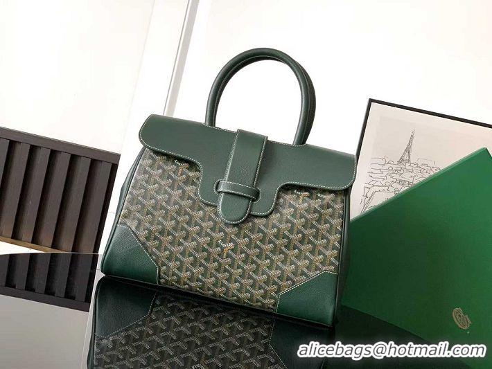 Super Quality New Fashion Goyard Saigon Tote Bag GY11011 Dark Green