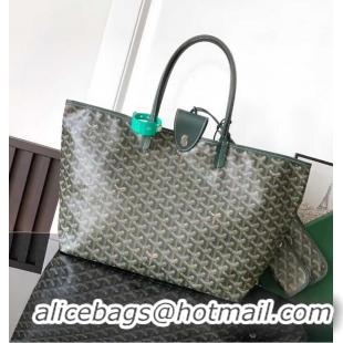 Top Grade Goyard Original St Louis Tote PM 18212 Dark Green
