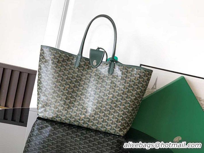 Top Grade Goyard Original St Louis Tote PM 18212 Dark Green