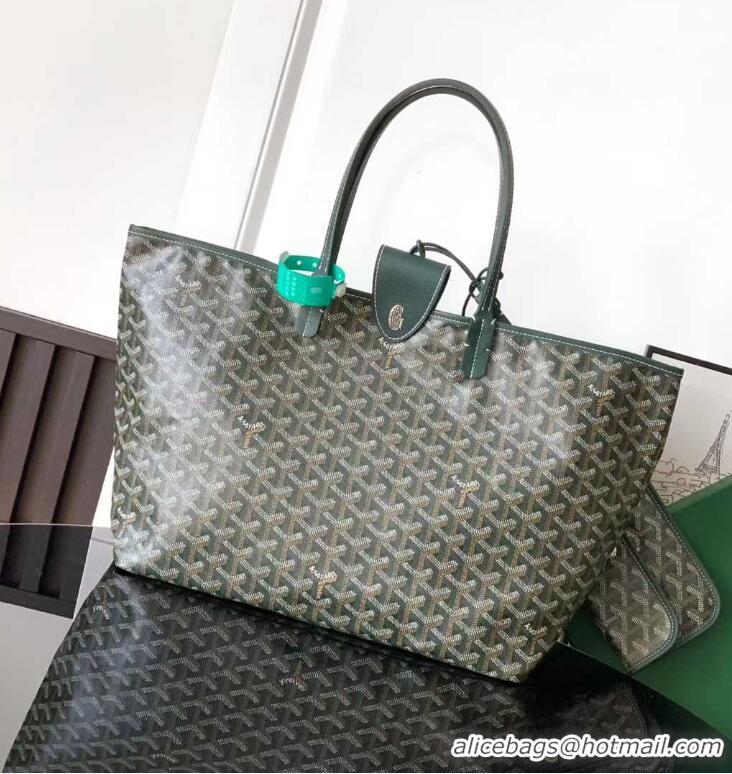 Top Grade Goyard Original St Louis Tote PM 18212 Dark Green