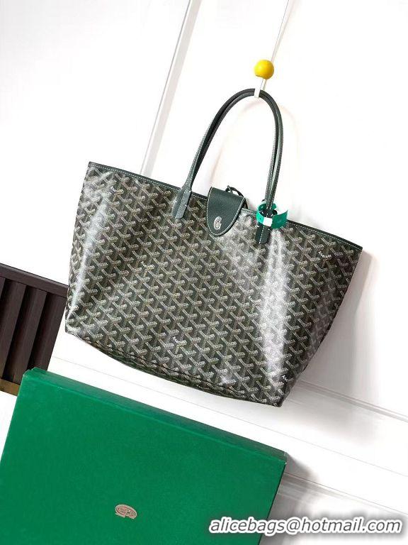 Top Grade Goyard Original St Louis Tote PM 18212 Dark Green
