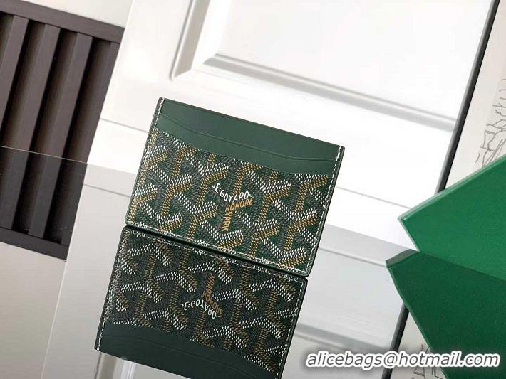Buy Cheap Goyard Saint-Sulpice Card Case Wallet 020090 Dark Green