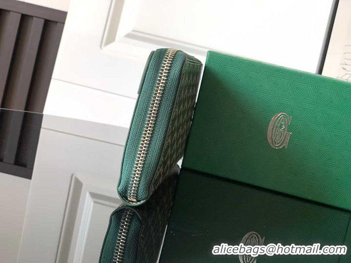 Best Design Goyard Original Zippy Organizer Wallet 020111 Dark Green