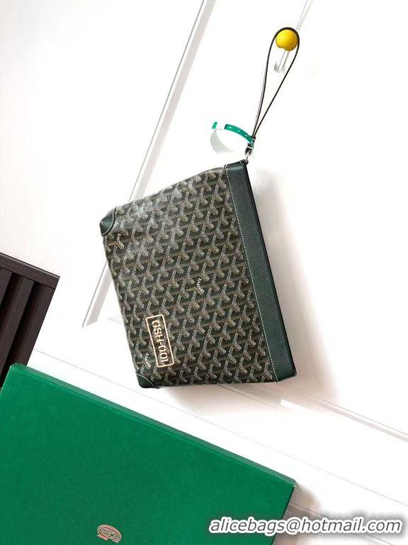 Luxury Discount Goyard Original Conti Clutch Bag 8811 Dark Green