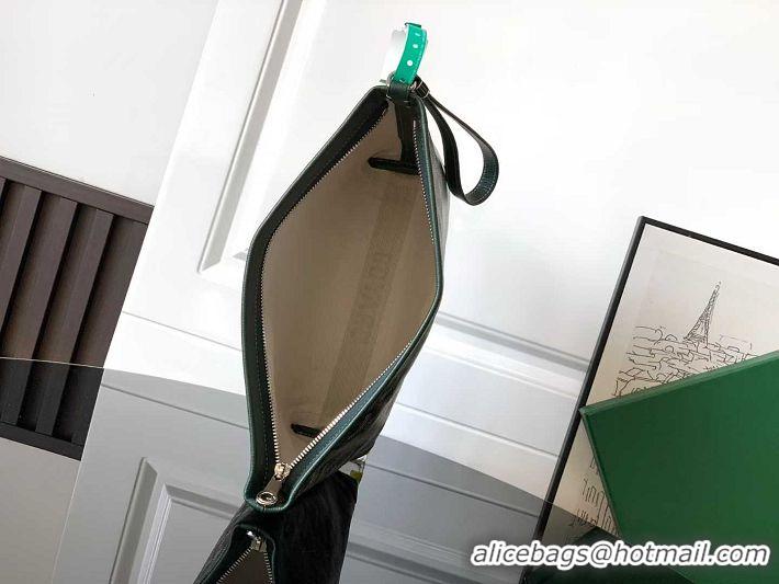 Luxury Discount Goyard Original Conti Clutch Bag 8811 Dark Green