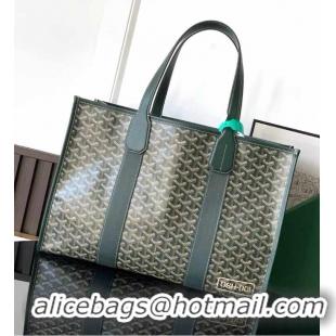 Best Quality Goyard Villette Jacquard Tote Bag GM G8113 Dark Green