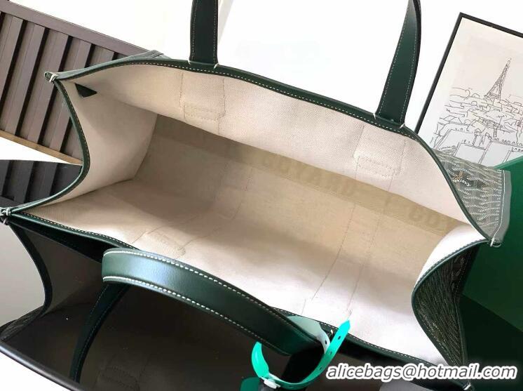 Best Quality Goyard Villette Jacquard Tote Bag GM G8113 Dark Green