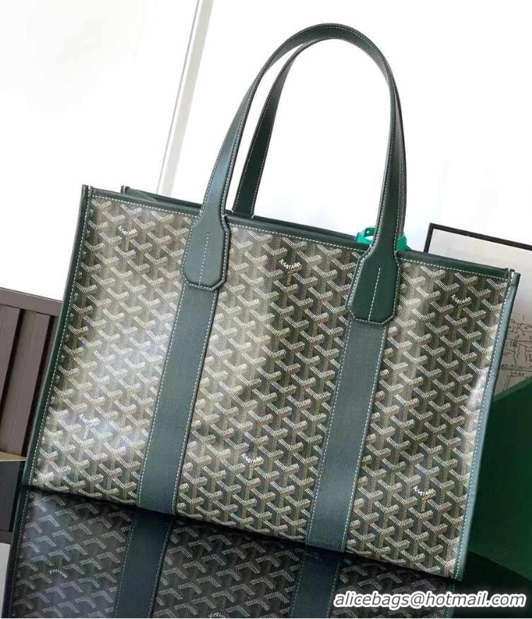 Best Quality Goyard Villette Jacquard Tote Bag GM G8113 Dark Green