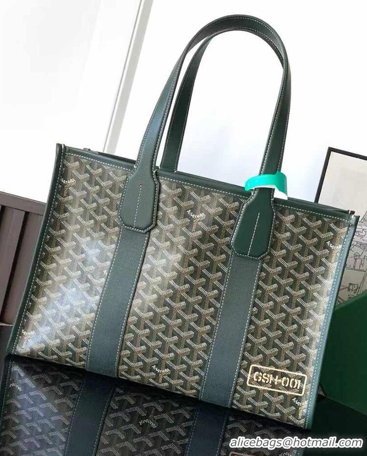 Well Crafted Goyard Villette Jacquard Tote Bag PM G8113 Dark Green