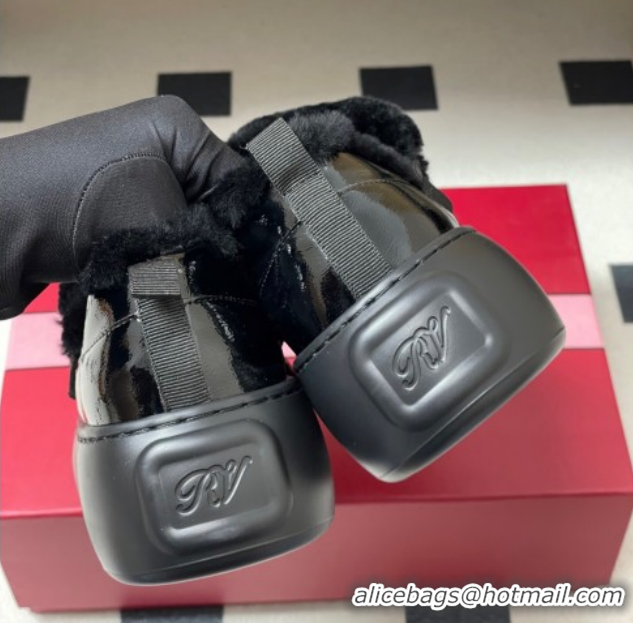 Popular Style Roger Vivier Viv' Up Sneakers 5cm in Suede and Wool with Strass Buckle Black 1212043 2026