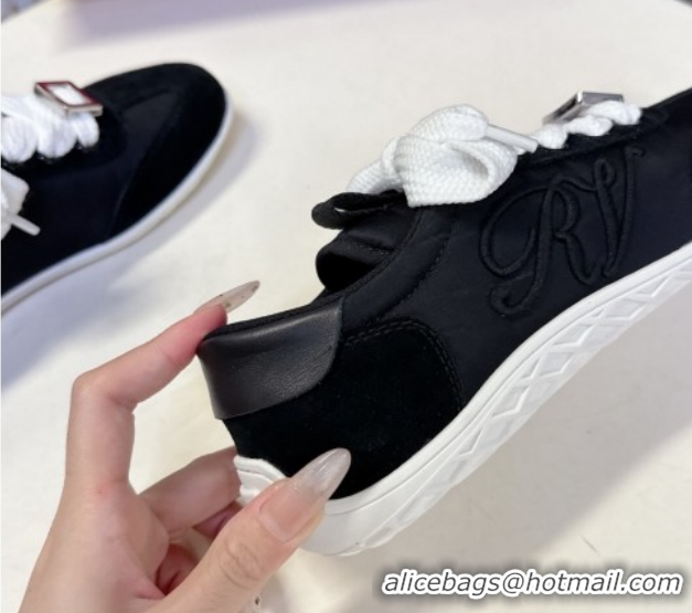 Luxurious Roger Vivier Viv Low Sneakers in Suede and Fabric RV121209 Black 2026