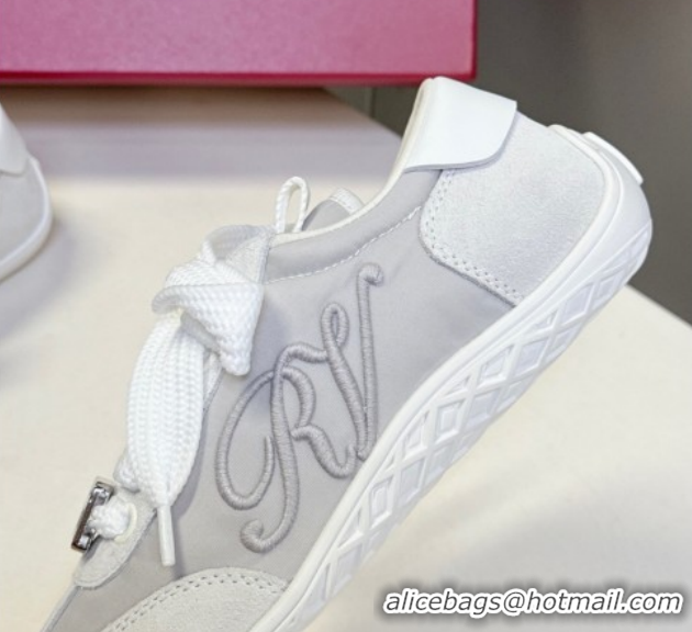 Top Grade Roger Vivier Viv Low Sneakers in Suede and Fabric RV121209 Grey 2026