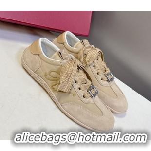 Pretty Style Roger Vivier Viv Low Sneakers in Suede and Fabric RV121209 Beige 2026