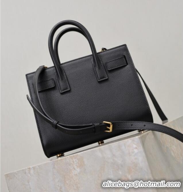 Inexpensive Saint Laurent Sac De Jour Nano Tote bag in Grained Calfskin 717440 Black 2026