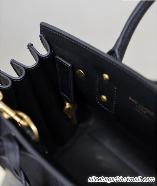 Inexpensive Saint Laurent Sac De Jour Nano Tote bag in Grained Calfskin 717440 Black 2026