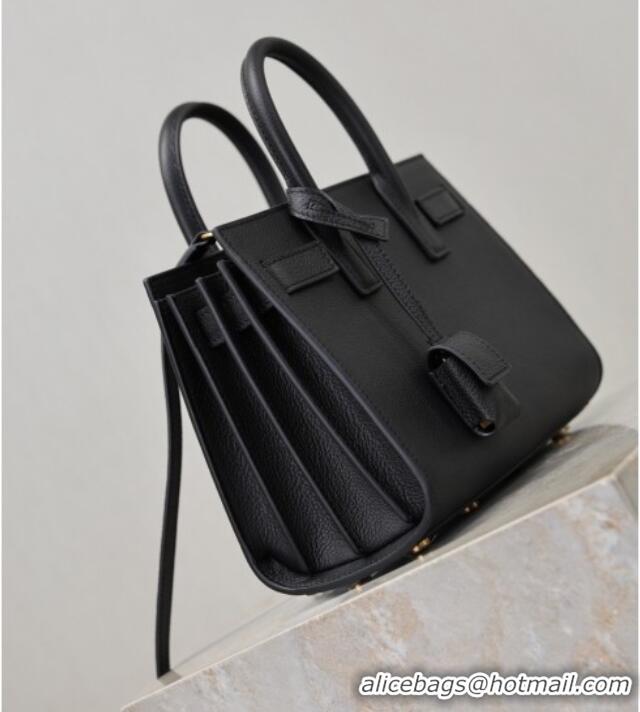 Inexpensive Saint Laurent Sac De Jour Nano Tote bag in Grained Calfskin 717440 Black 2026
