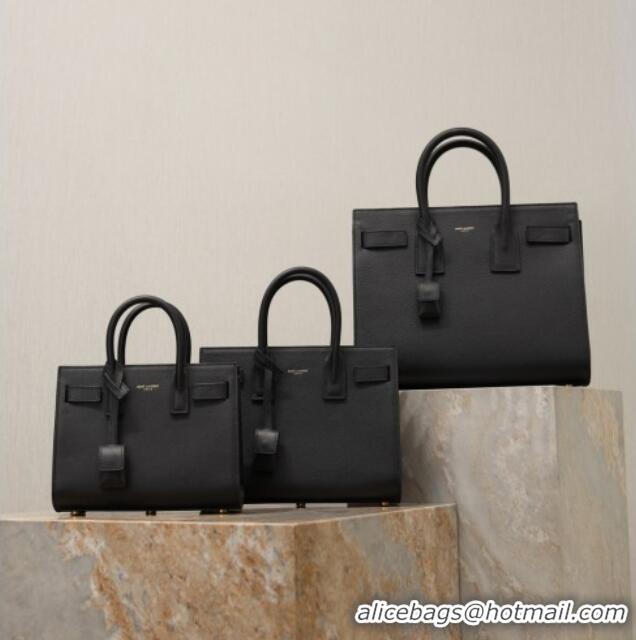 Promotional Saint Laurent Sac De Jour Baby Tote bag in Grained Leather 421863/477477 Black 2026