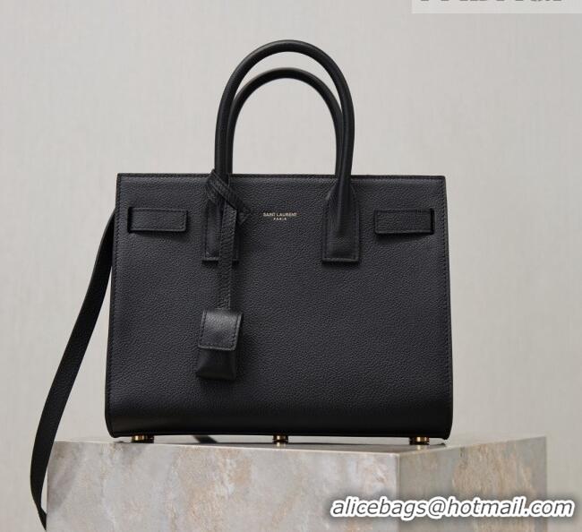 Promotional Saint Laurent Sac De Jour Baby Tote bag in Grained Leather 421863/477477 Black 2026