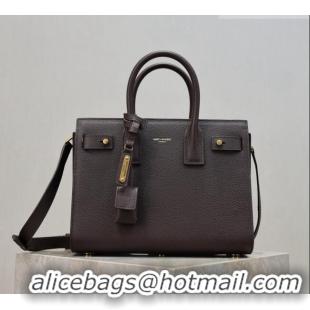 Promotional Saint Laurent Sac De Jour Baby Tote bag in Grained Leather 421863/477477 Coffee 2026