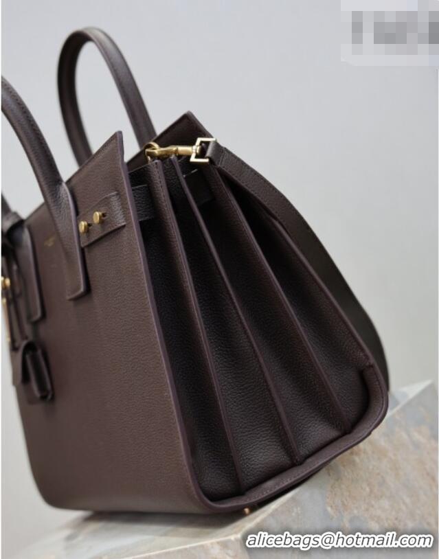 Best Price Saint Laurent Sac De Jour Small Tote bag in Grained Leather 378299 Coffee 2026