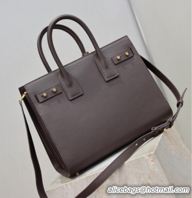 Best Price Saint Laurent Sac De Jour Small Tote bag in Grained Leather 378299 Coffee 2026