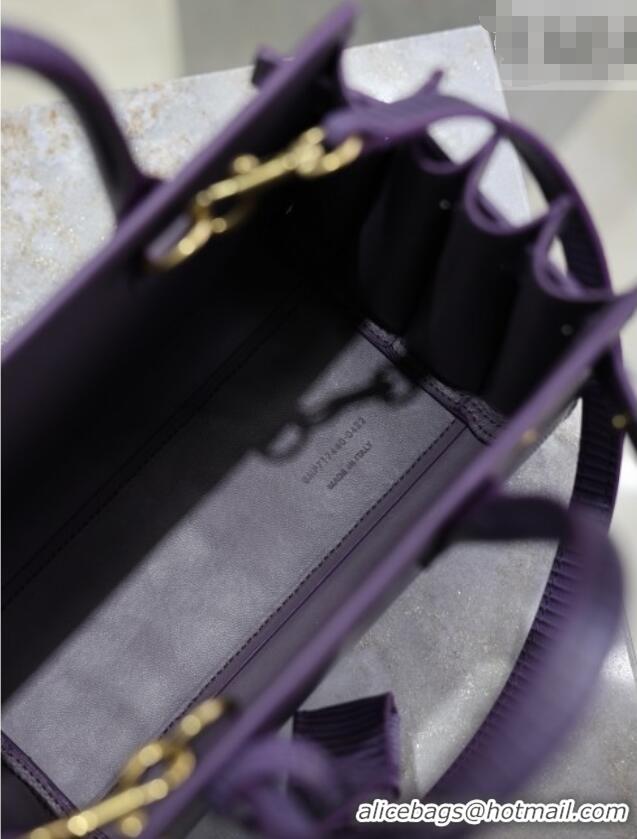 Promotional Saint Laurent Sac De Jour Nano Tote bag in Lizard Calfskin 717440 Purple 2026