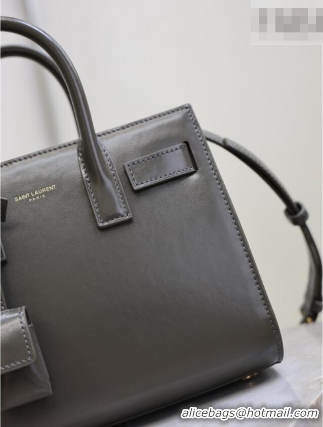 Reasonable Price Saint Laurent Sac De Jour Nano Tote bag in Calfskin 717440 Grey 2026