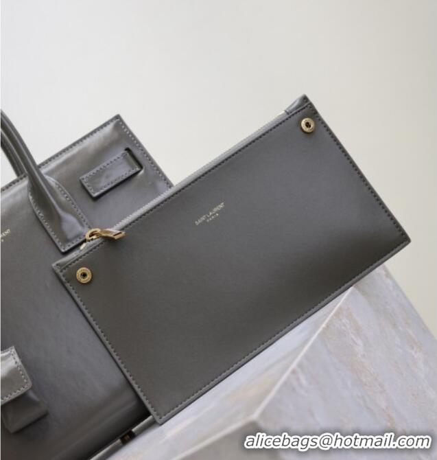 Top Quality Saint Laurent Sac De Jour Baby Tote bag in Grey Calfskin 421863/477477 2026
