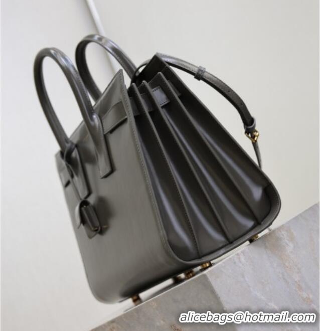 Luxury Cheap Saint Laurent Sac De Jour Small Tote bag in Calfskin 378299 Grey 2026