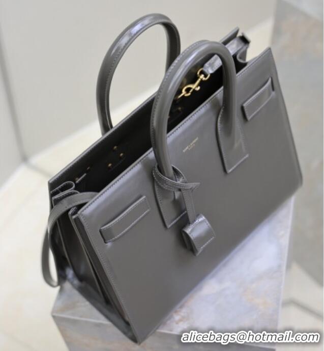 Luxury Cheap Saint Laurent Sac De Jour Small Tote bag in Calfskin 378299 Grey 2026