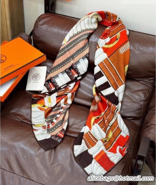 Luxury Discount Hermes Cashmere & Silk Shawl 140x140cm Scarf H11201 Brown 2026