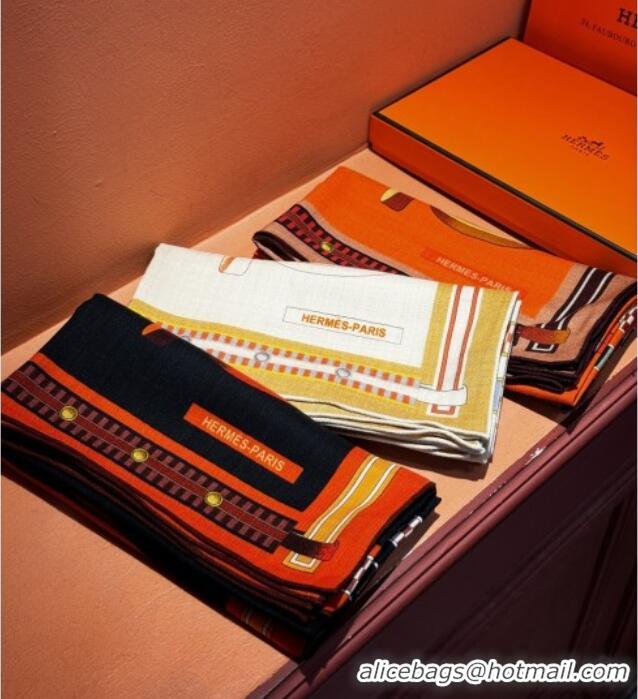 Super Quality Hermes Cashmere & Silk Shawl 140x140cm Scarf H11209 Beige 2026