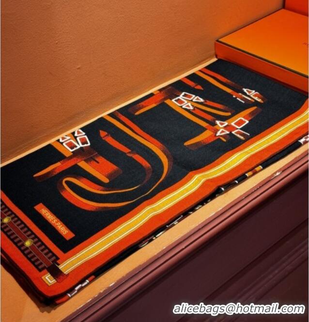 Best Price Hermes Cashmere & Silk Shawl 140x140cm Scarf H11210 Black 2026