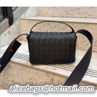 Best Quality Bottega Veneta Intrecciato Mini Leather Crossbody Bag 23902 Black