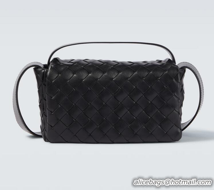 Best Quality Bottega Veneta Intrecciato Mini Leather Crossbody Bag 23902 Black