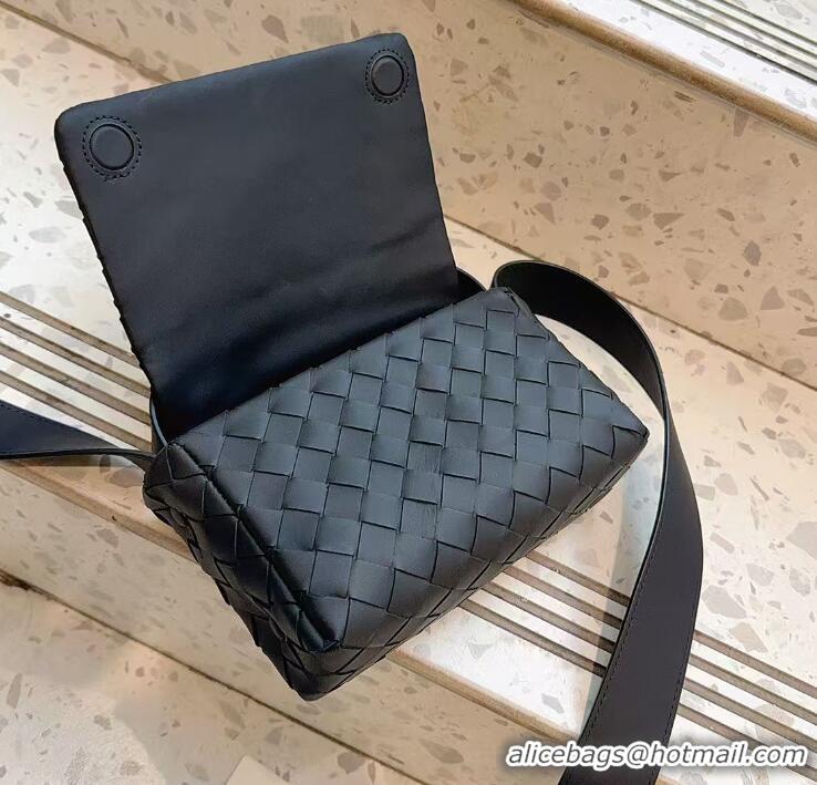 Best Quality Bottega Veneta Intrecciato Mini Leather Crossbody Bag 23902 Black