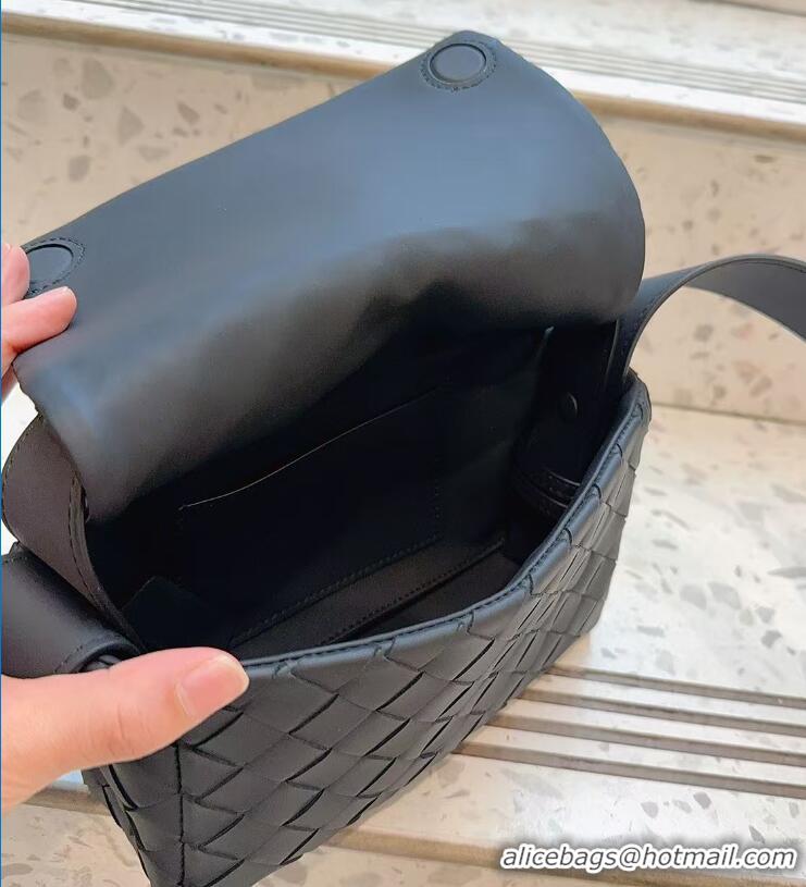 Best Quality Bottega Veneta Intrecciato Mini Leather Crossbody Bag 23902 Black