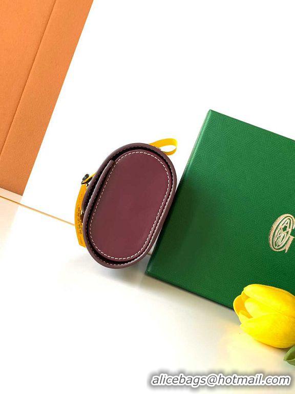 Buy Discount Goyard Voyage Double Watch Box 8963 Burgundy